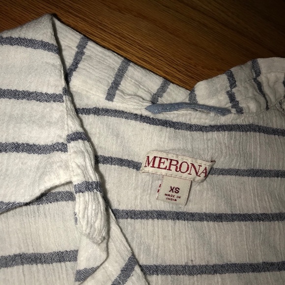 Merona striped button down tank - Picture 3 of 4